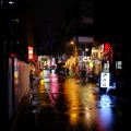 Tokyo street at night