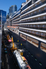 Cruise ship docked, Vancouver