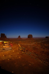 Monument Valley under the stars