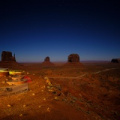 Monument Valley under the stars