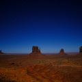 Monument Valley under the stars