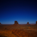 Monument Valley under the stars