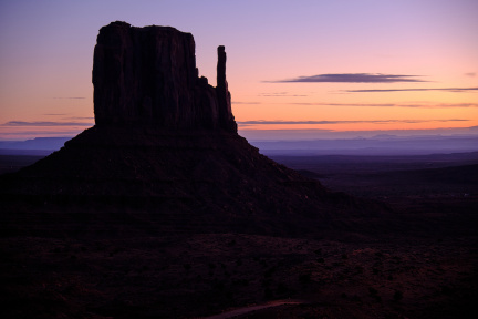 Dawn on Monument Valley