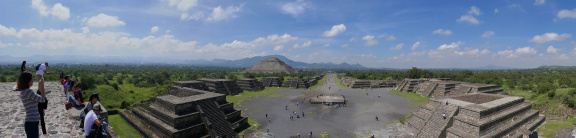 Teotihuacán, from the pyramid of the Moon