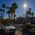 Car in front of a house, Palm Springs