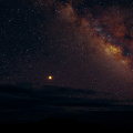 Milky Way, Mars and shooting star, Big Bend National Park