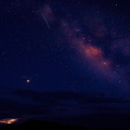 Milky Way, Mars and the ISS, Big Bend National Park