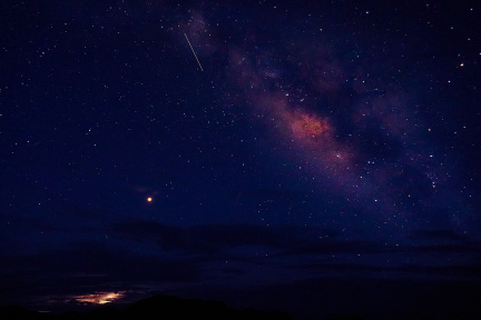 Milky Way, Mars and the ISS, Big Bend National Park
