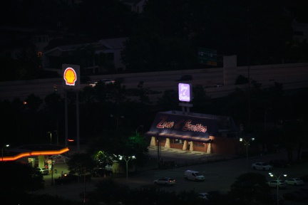 Sex shop and gas station by the 610, Houston